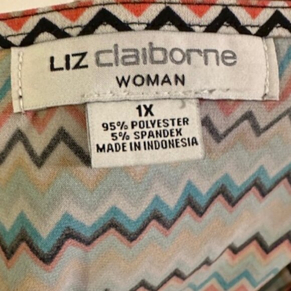 LIZ CLAIBORNE Blouse Size 1X - Picture 3 of 3